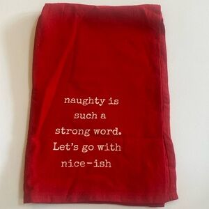 Christmas kitchen towel by Primitves by Kathy 28x28 NEW with tags